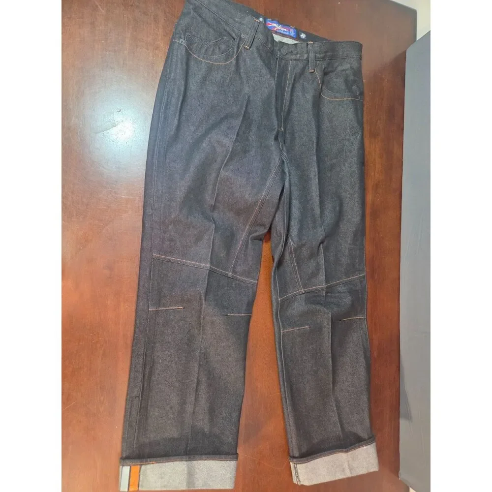 Miskeen Originals Artistic Fit Selvedge Denim Jeans Size 38 Raw Dark Wash